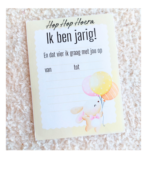 Uitnodiging "Konijn"