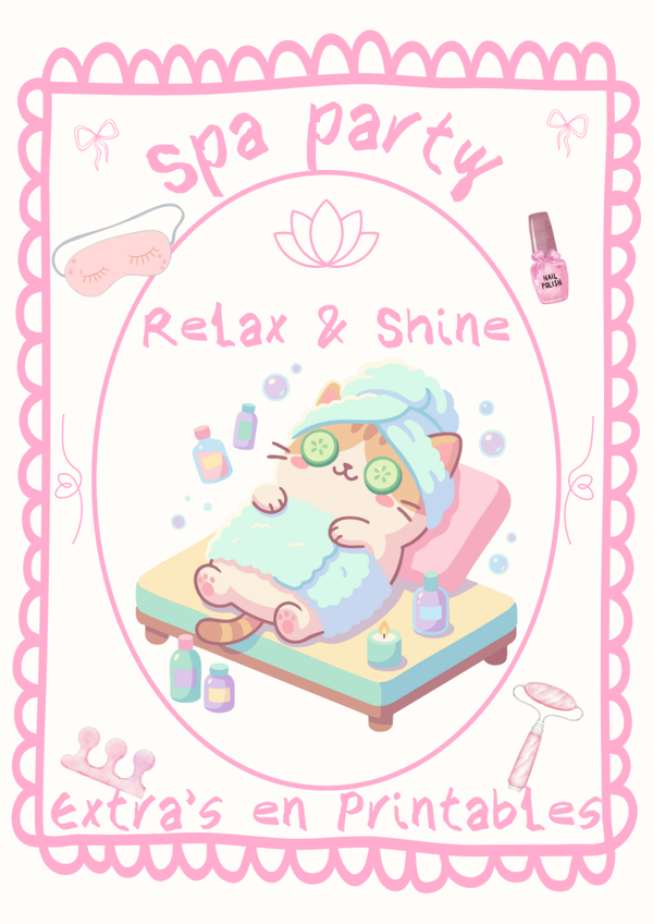 SPA @ Home Party Extra's en Printables