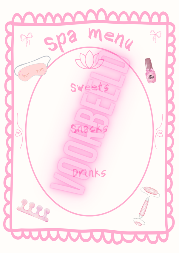 SPA @ Home Party MENU