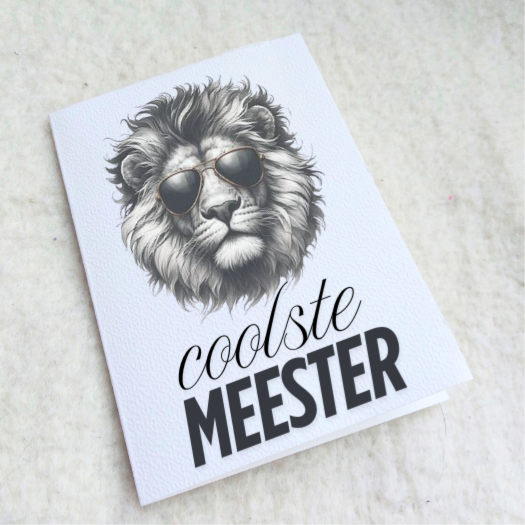 Kaartje "Meester"