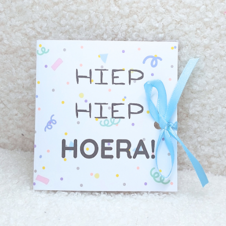 TheeKaartje Hiep Hiep Hoera