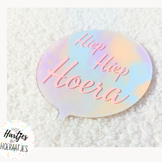 Taarttopper Rainbow Birthday