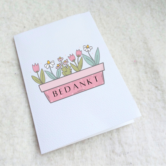 Kaartje "Bedankt"
