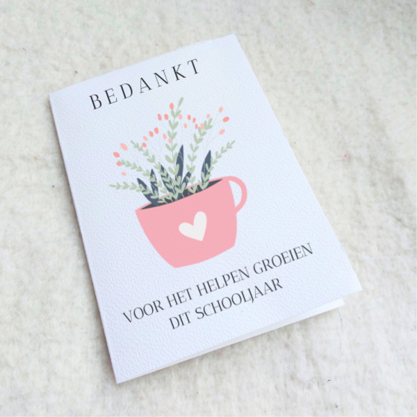 Kaartje "Laten groeien"