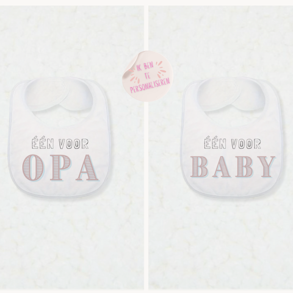 Slabber "Één voor de baby & één voor..."