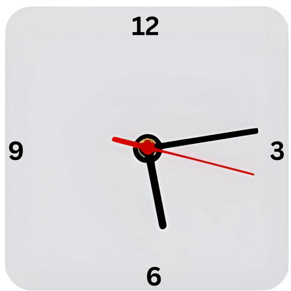 Square Clock 22.8cm by 22.8 cm