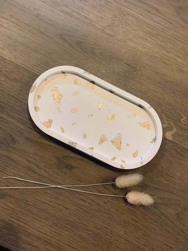 Schaaltje keramiek met goudblad