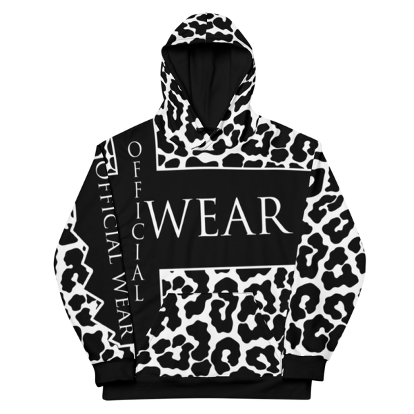 Official Wear 'Black & White Leopard' Hoodie