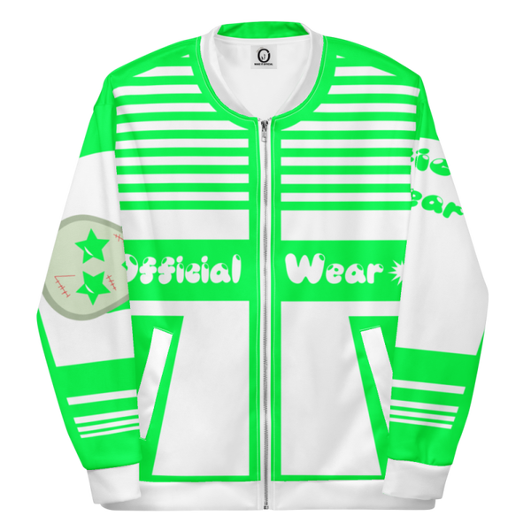 Official Wear 'Green and White Survival' Bomber coat