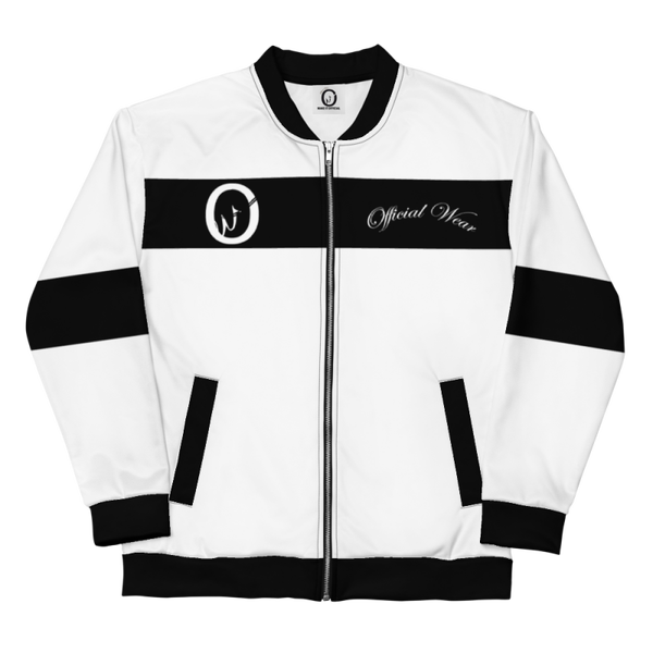 Official Wear 'Black and White OW' Bomber Jacker
