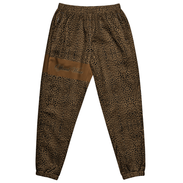 Official Wear 'Brown Cheetah Print' Track Pants