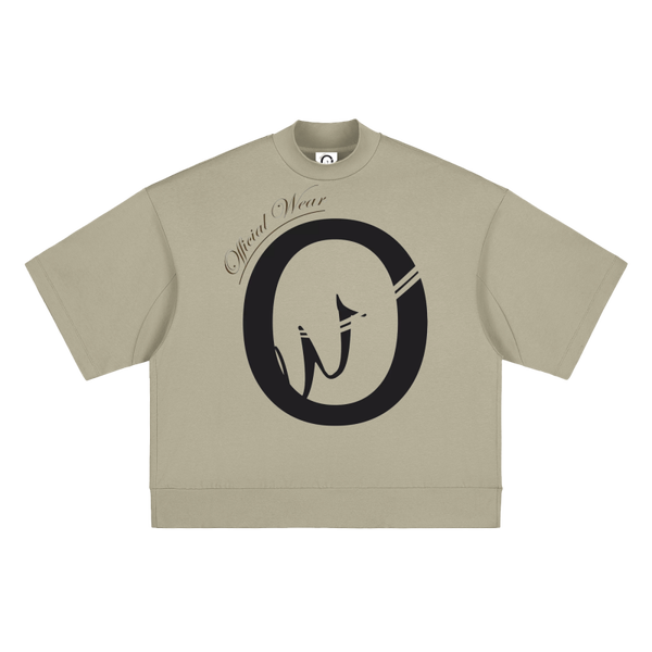 Official Wear 'Original OW Logo' Heavyweight Oversized Mock Neck T-shirt