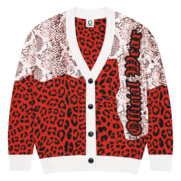 Official Wear 'Snake vs. Cheetah' cardigan