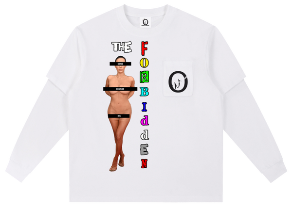 Official Wear 'The Forbidden' Layered Long Sleeve Oversized Tee