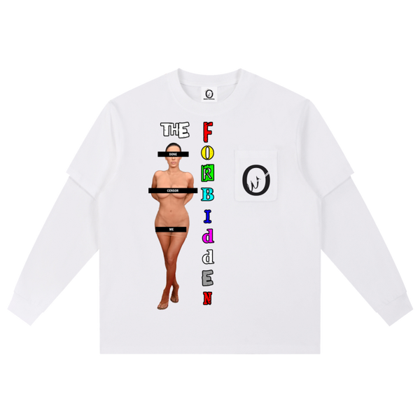 Official Wear 'The Forbidden' Layered Long Sleeve Oversized Tee