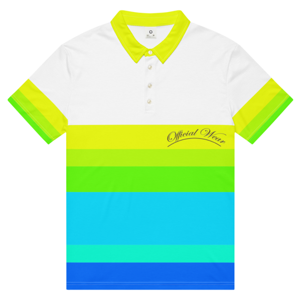 Official Wear 'Neon Striped Polo'