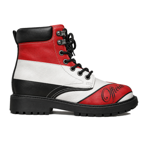 Official Wear 'Red and White OW' Men's Short Boots