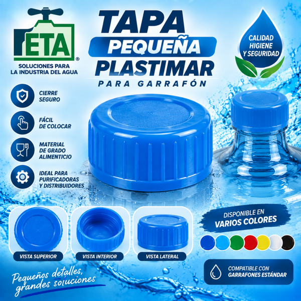 Tapa peque azul plastimar