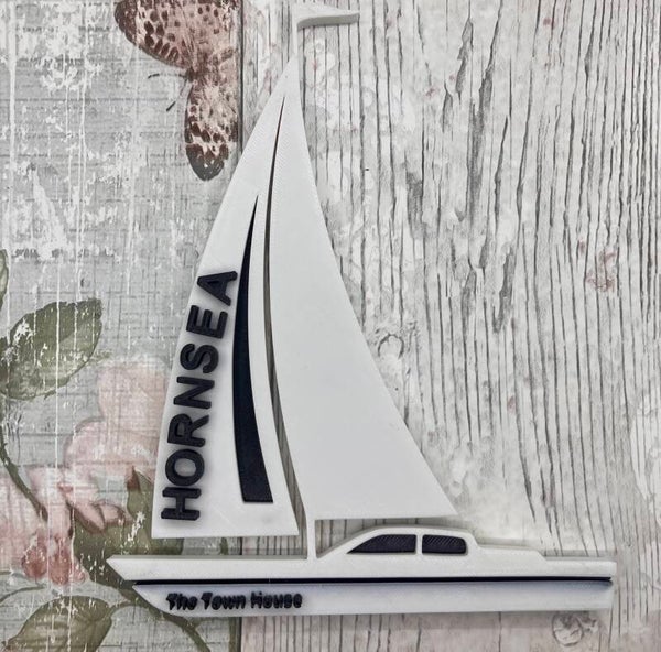 Hornsea Sailboat Fridge Magnet