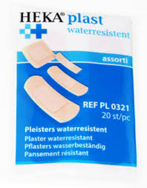 (H) PE - Waterbestendige pleister - 20 stuks - assorti