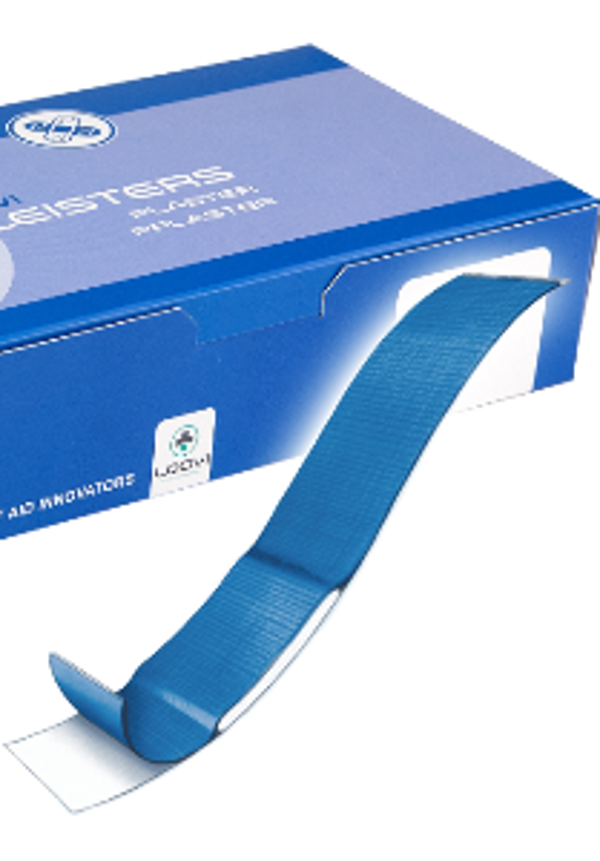 (L) ET - Elastische textiel pleister - 100 stuks - 180 x 30 mm - blauw