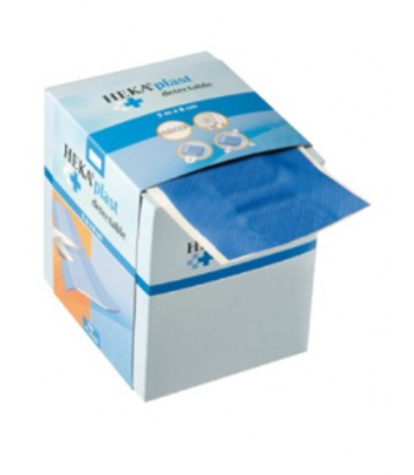 HEKAplast rolpleister 5 m x 6 cm (ET) blauw detect