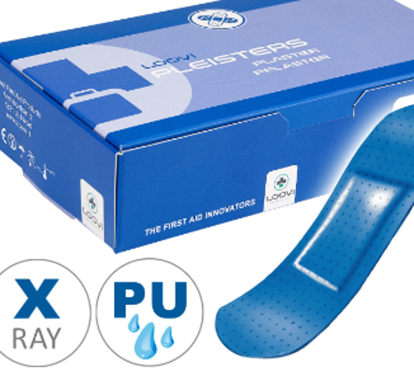 (L) PU - Waterbestendige pleister - 25 x 72 mm - X-ray