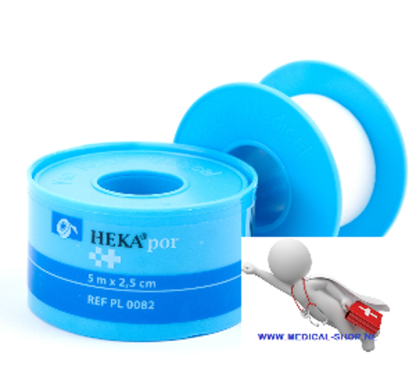 HEKA por Non-woven hechtpleister 5 m x 2,5 cm