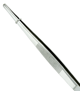 Anatomische pincet, 14 cm recht, RVS