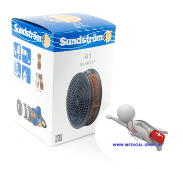 5x Sundstrom SR 217 Gas filters