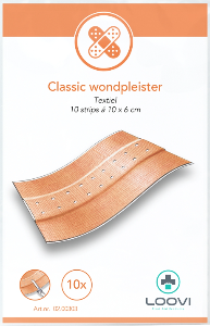 ET - Elastische textiel pleister - 10 cm x 6 cm