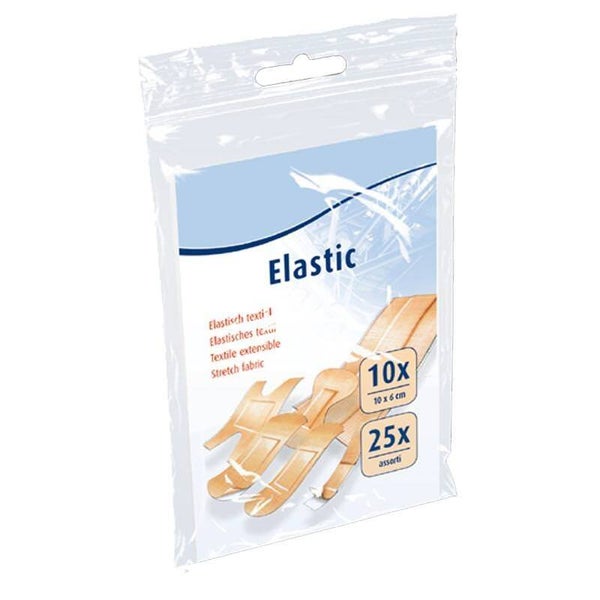 Elastische textiel pleister - 35 stuks - assorti