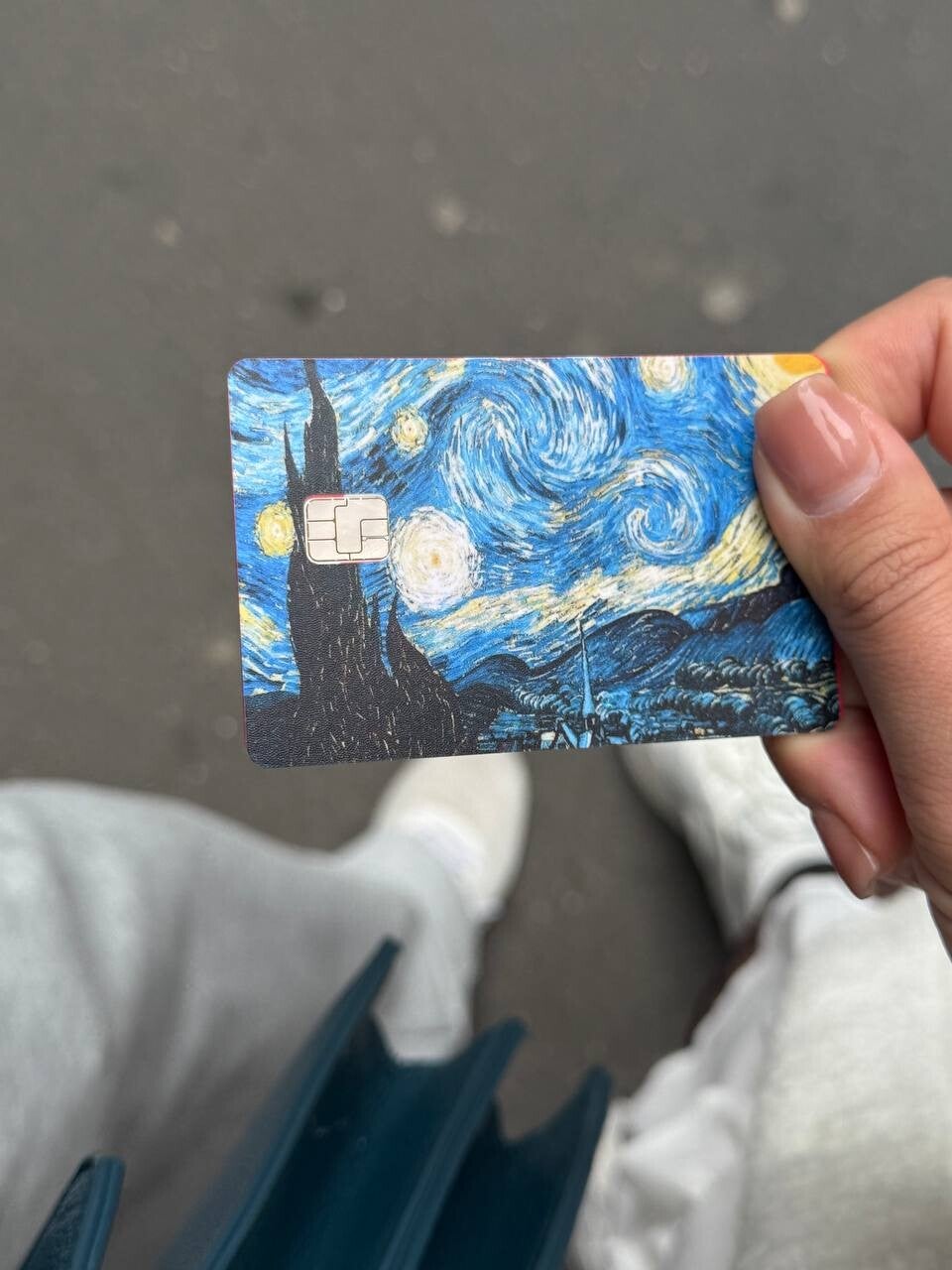 🌌 „Sternennacht“ Kartenhülle – Van Gogh für dein Portemonnaie! 💳🎨