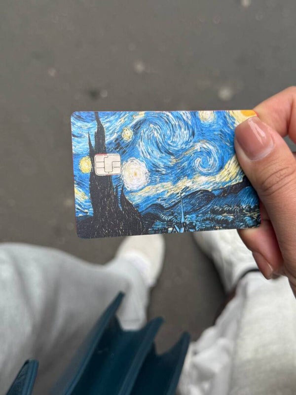 🌌 „Sternennacht“ Kartenhülle – Van Gogh für dein Portemonnaie! 💳🎨