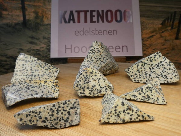 Dalmatier Jaspis eenzijdig gepolijst