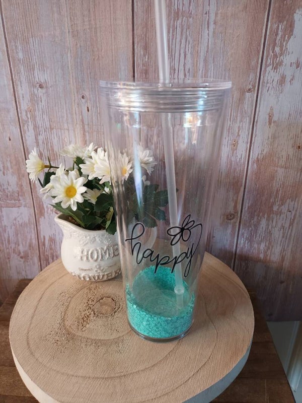 Grote glitter beker 709 ml