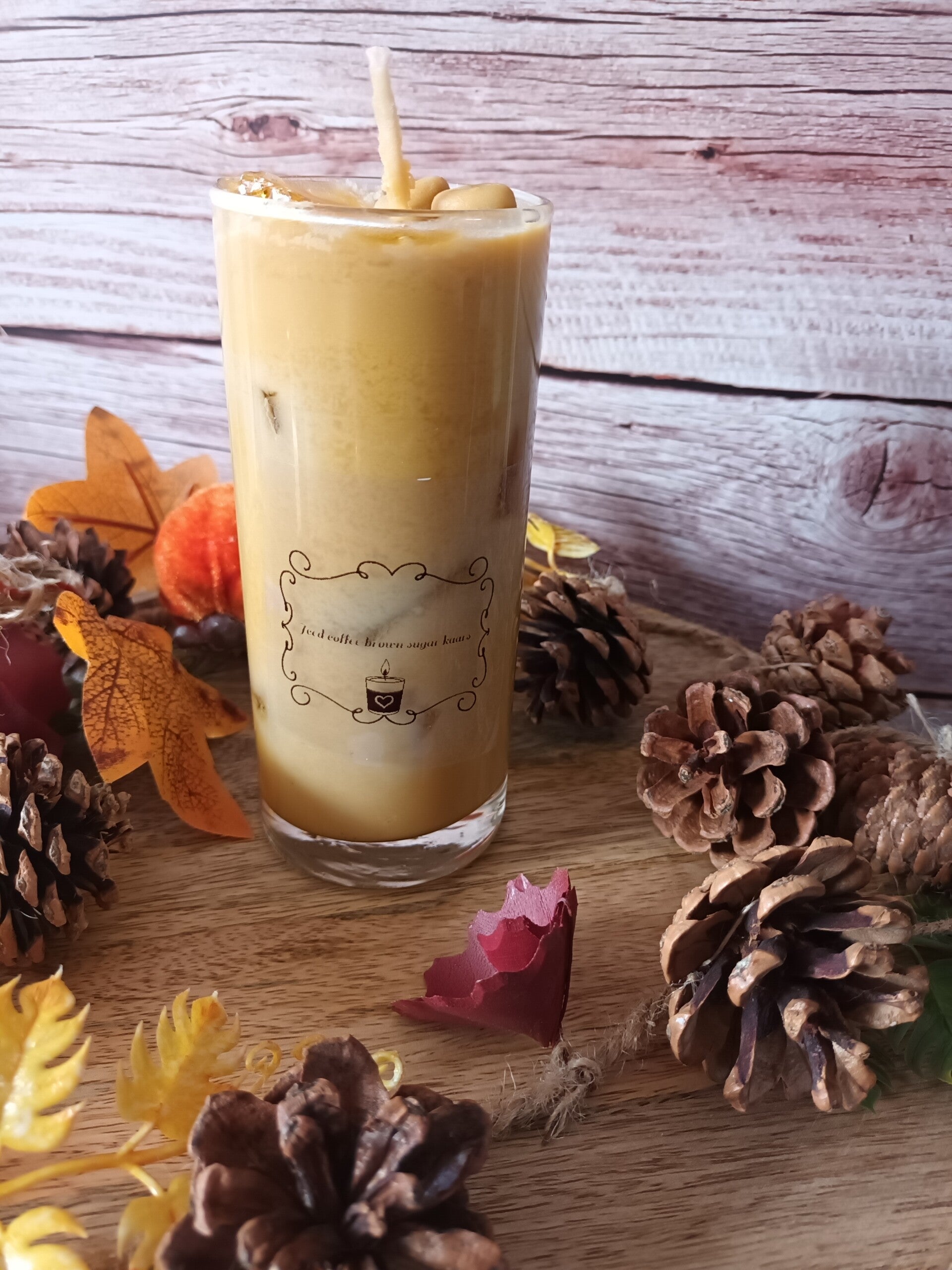 Koffie bruine suiker kaars