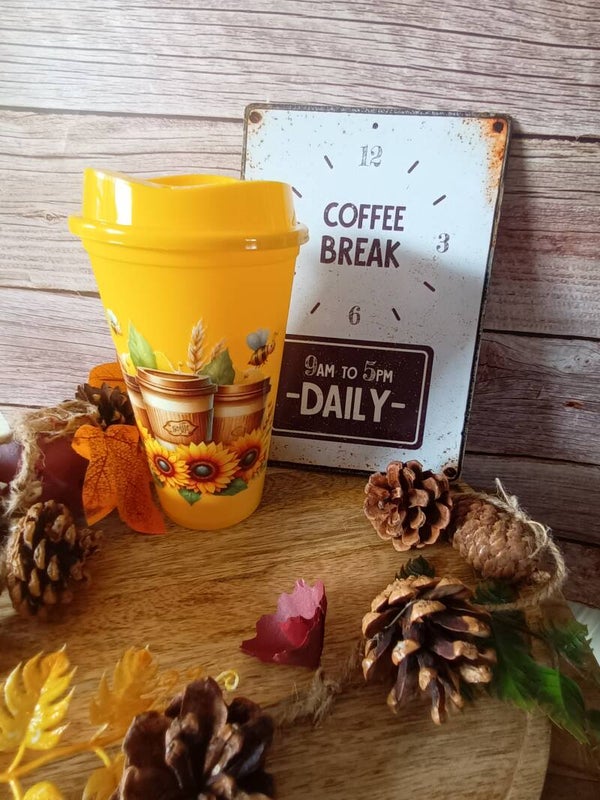 Koffiebeker 473 ml geel