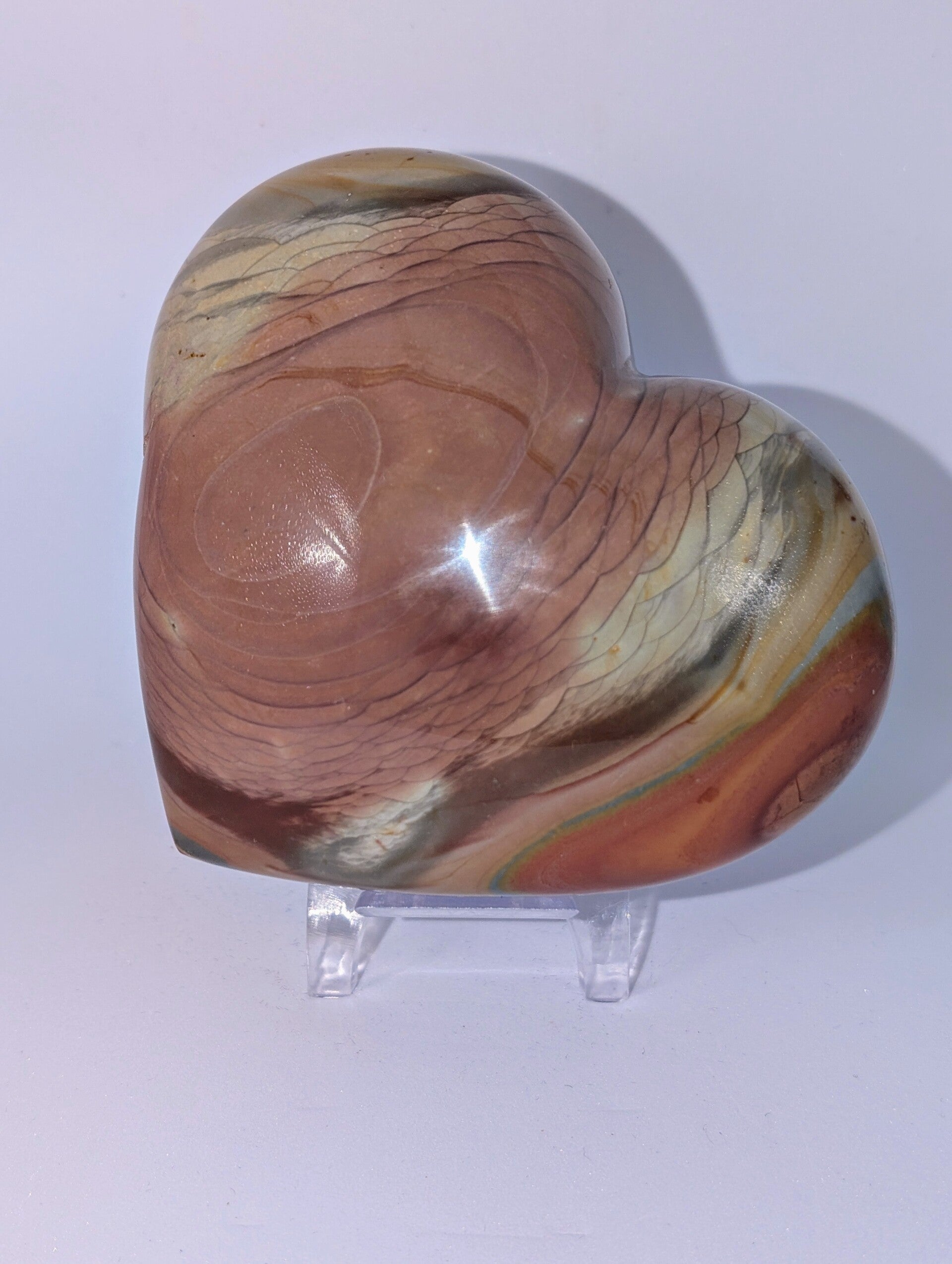 Polychrom-Jaspis Chubby Herz