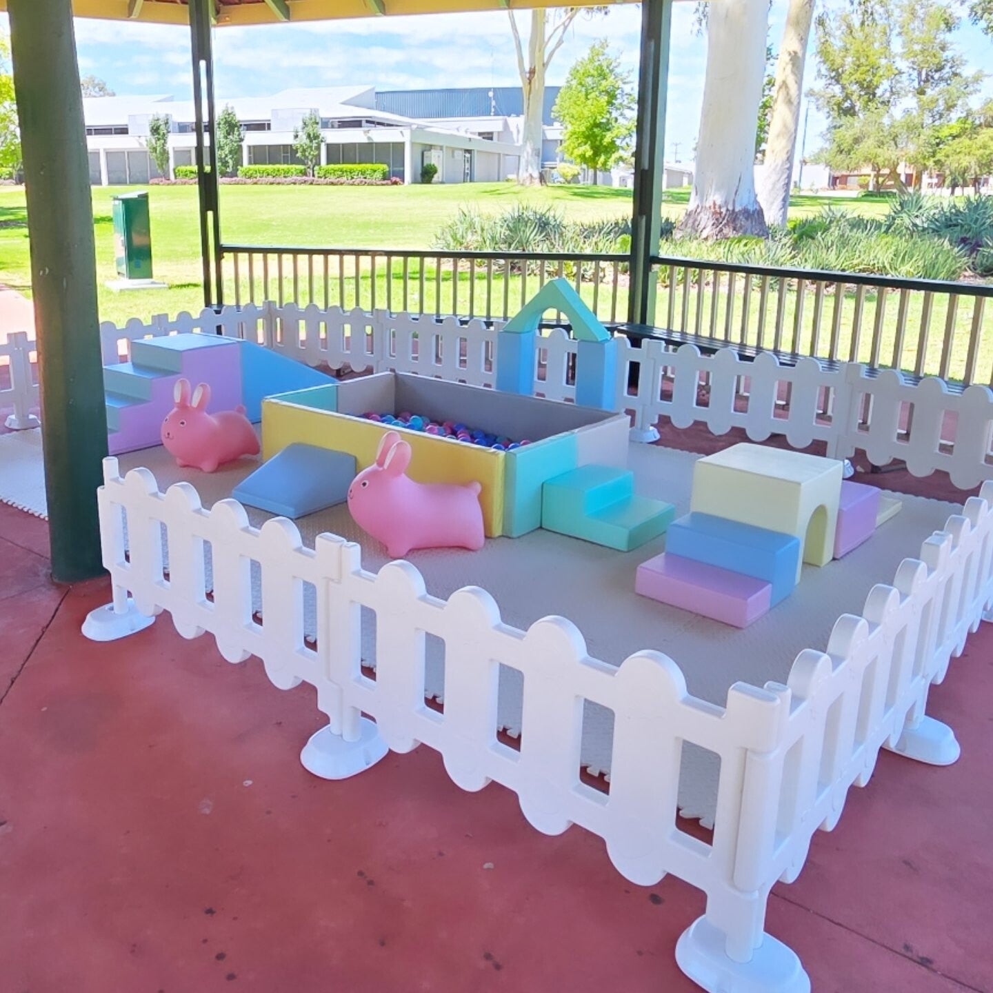 Soft play hire pastel classic 
