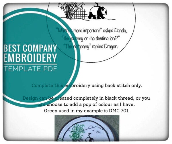 Best Company Embroidery Template PDF