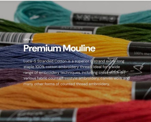 Premium Mouline Embroidery Threads 6 Strands