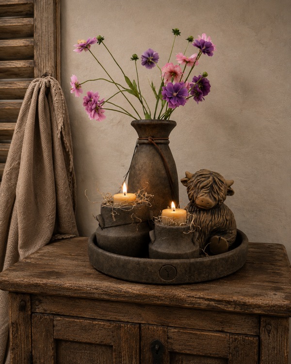 Brynxz set met Scotty en vaas in Majestic Brown