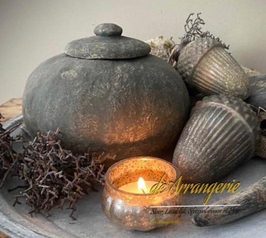 Potje met deksel, aardewerk