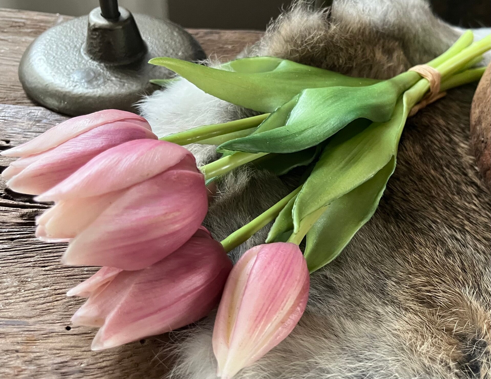 Mini tulpen 5 stelen 25cm - Mauve