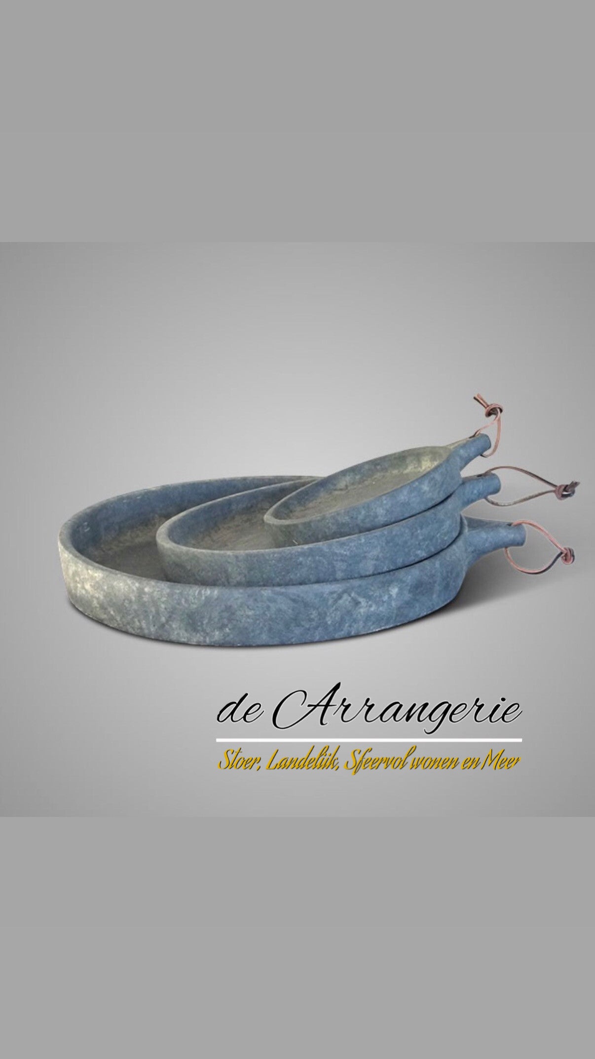 BRYNXZ schaal met klein handvat 3 maten