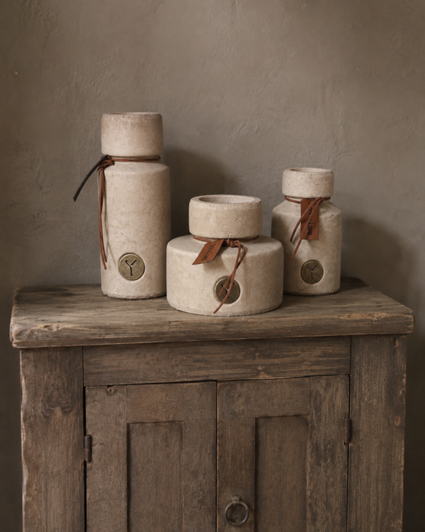 Brynxz bottles leather rope - Maj Taupe