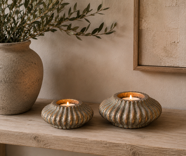 Brynxz jewel set of 2 tealights ufo relief