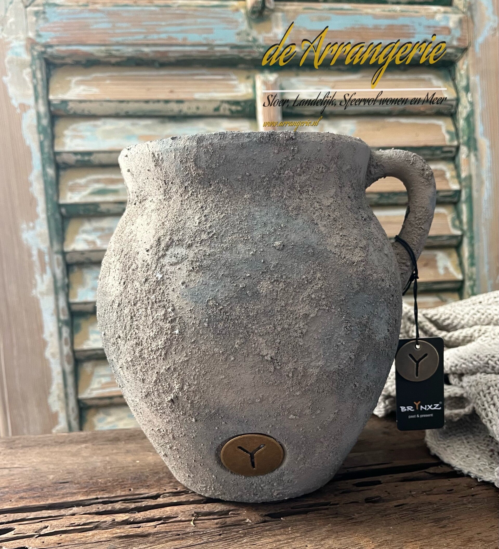 BRYNXZ kruik met oor - Rustic