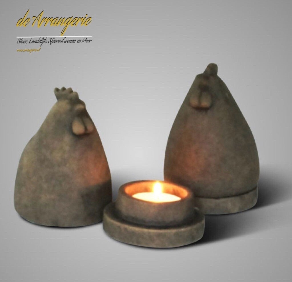 BRYNXZ. Waxine houder ei en kip - Maj Broxn